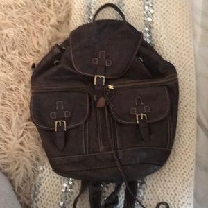 Sundance brown leather backpack